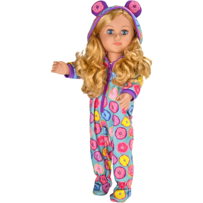 My life as 18 poseable sleepover host girl doll blonde hair Walmart