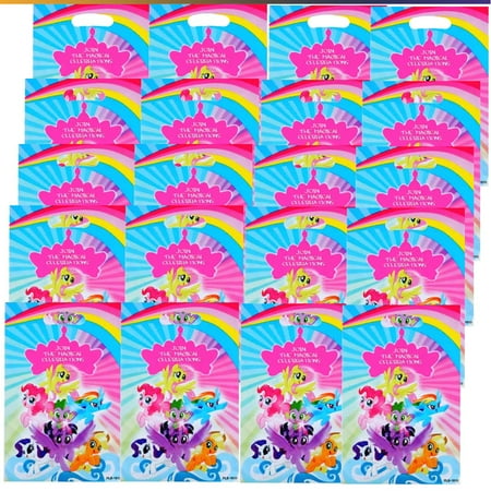 My little pony Goodie Bag Candy Treat Birthday Gift Bags Party Favors Handles Snack Supplies