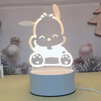My melody Creative Cartoon Bedside Night Light Atmosphere Light Kawaii Heart Birthday Gift