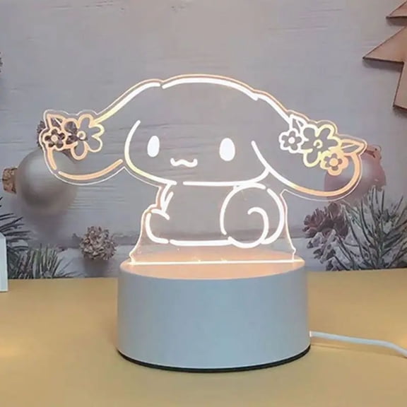 My melody Creative Cartoon Bedside Night Light Atmosphere Light Kawaii Heart Birthday Gift