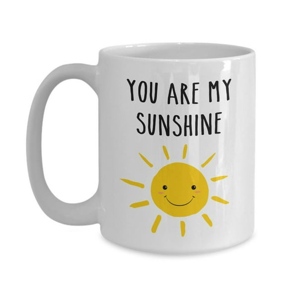 My sunshine mug - funny tea hot cocoa coffee cup - novelty birthday christmas gag gifts, Ceramic Mug 15Oz