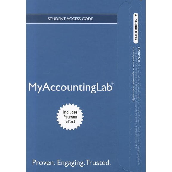 MyAccountingLab (Access Codes): New Mylab Accounting with Pearson Etext -- Access Card -- For Management Accounting: Information for Decision-Making and Strategy Execution (Other)