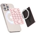 thumbnail image 1 of MyBat Magnetic Sticky Phone Suction Grip for MagSafe, Removable for Wireless Charging, Durable Magnet Silicone Portable Mount Stand for iPhone,Pink, 1 of 9