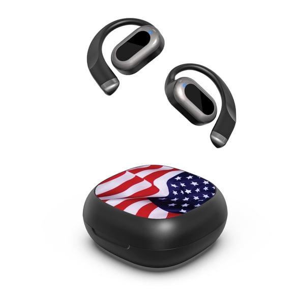 MyBat Design Lab Open-Ear Earbuds - Black - Stars & Stripes