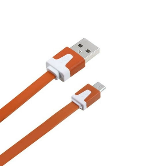 MyBat Micro USB Noodle Data Cable - Orange