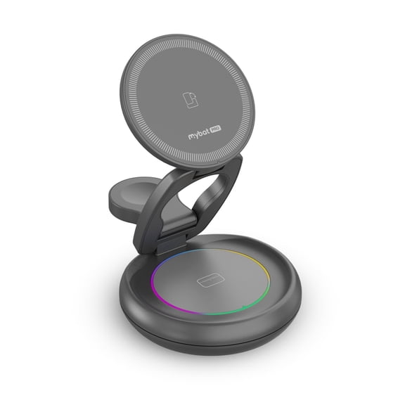 MyBat Pro 3-in-1 FoldMate Stack Wireless Charging Dock - Black