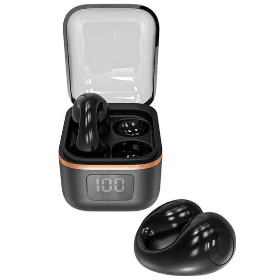 MyBat Pro Echo Open Earbuds - Wireless Bluetooth, HD Sound, IPX5 Waterproof, 24H Playtime - Black