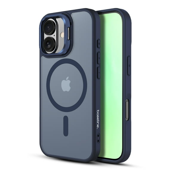 MyBat Pro InFrame MagSafe Protective Case with Foldable Camera Ring Kickstand for iPhone 17 - Cobalt