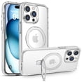 thumbnail image 1 of MyBat Pro Lure Series Case MagSafe Kickstand Ring for iPhone 15 Pro Max (6.7) - White, 1 of 7