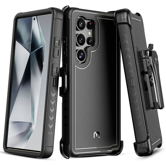 MyBat Pro Maverick Series Holster Clip Case for Samsung Galaxy S25 Ultra, Black
