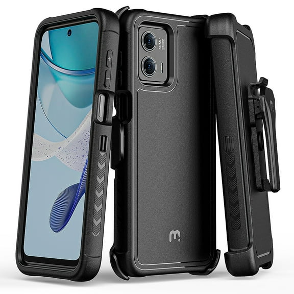 MyBat Pro Maverick Series Case with Holster for Motorola Moto G 5G (2023) - Black