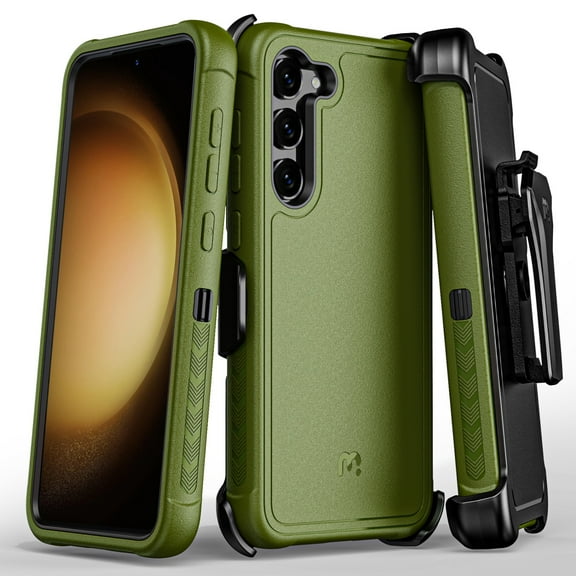 MyBat Pro Maverick Series Case with Holster for Samsung Galaxy S23 Plus - Army Green