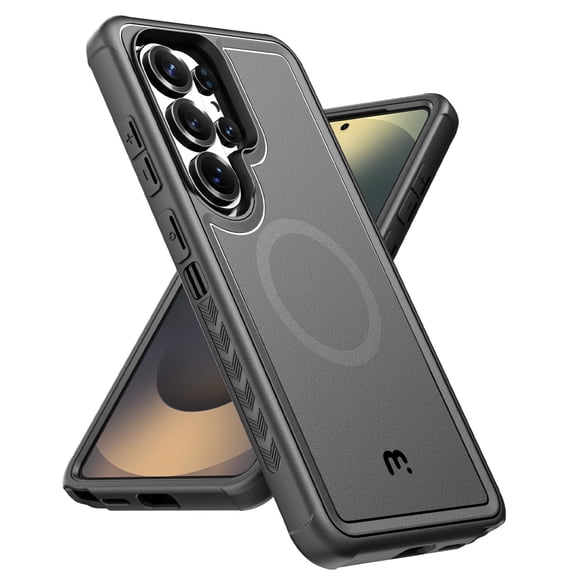 MyBat Pro for Samsung Galaxy S26 Ultra Case Magnetic Heavy Duty Shockproof Armor Cover Wireless Charging - Black