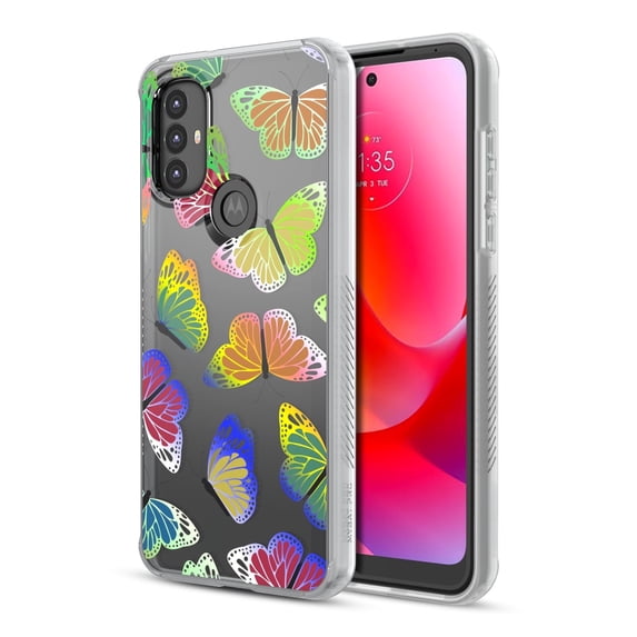 MyBat Pro Mood Series Case for Motorola Moto G Power (2022) - Neon Butterflies