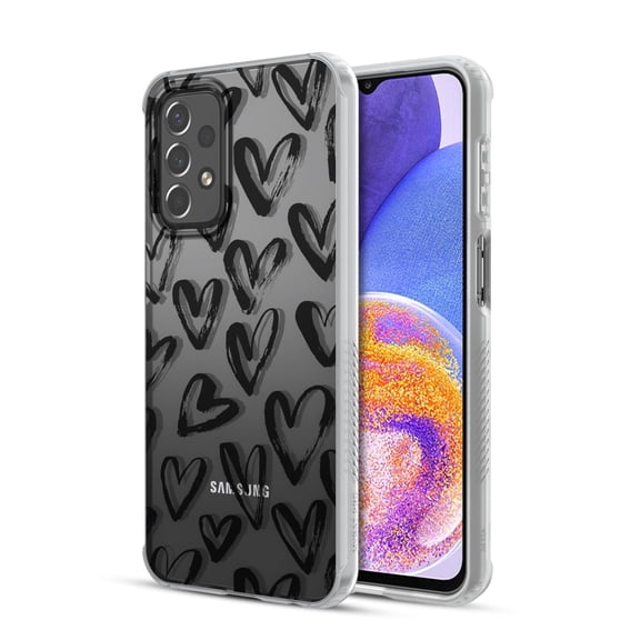 MyBat Pro Mood Series Case for Samsung Galaxy A23 5G - Black Hearts