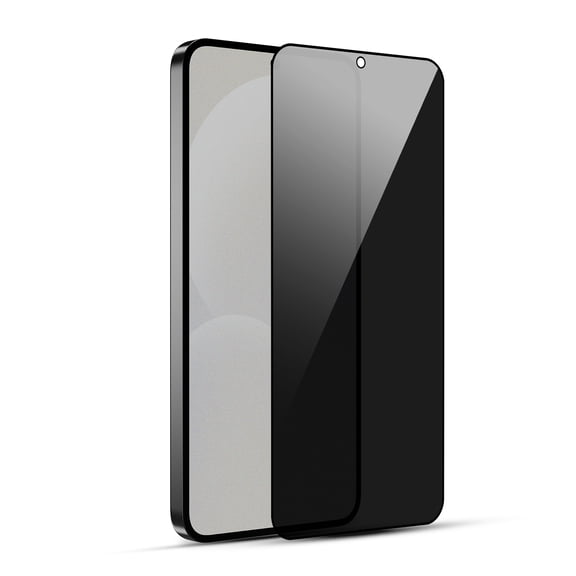 MyBat Pro Privacy Full Coverage Tempered Glass Screen Protector (Fingerprint Unlock) for Samsung Galaxy S25 / Galaxy S24 - Black