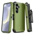 thumbnail image 1 of MyBat Pro Rugged Case with Rotating Holster for Samsung Galaxy S24 Plus, Green, New, 1 of 6