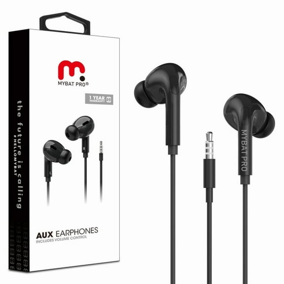 MyBat Pro Wired Stereo Handsfree w/ 3.5mm Mic - Black