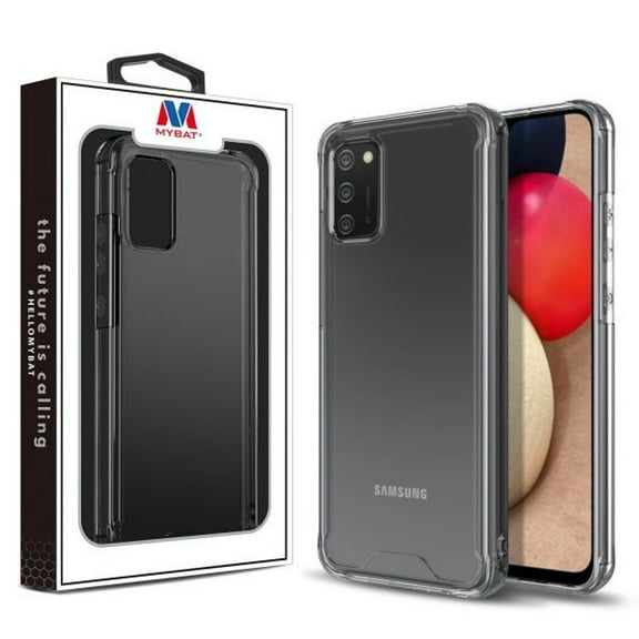 MyBat Sturdy Gummy Cover Case Compatible With Samsung Galaxy A02s - Highly Transparent Clear / Transparent Clear