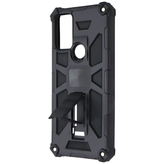 MyBat Sturdy Hybrid Case with Kickstand for Motorola Moto G Play (2023) - Black
