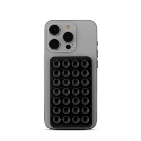 MyBat Suction Phone Case Adhesive Mount - Hands-Free, Strong Grip Holder for Selfies and Videos - Durable, Easy to Use - iPhone and Android Compatible - Black