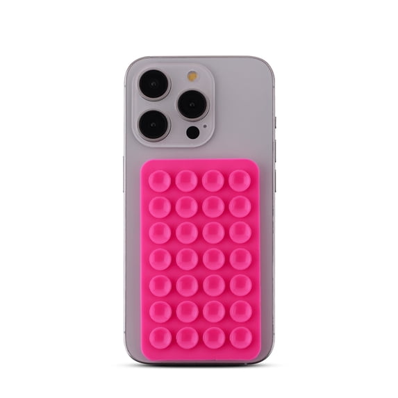 MyBat Pro Suction Phone Case Adhesive Mount - Hands-Free, Strong Grip Holder for Selfies and Videos - Durable, Easy to Use - iPhone and Android Compatible - Hot Pink
