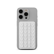 MyBat Suction Phone Case Adhesive Mount - Hands-Free, Strong Grip Holder for Selfies and Videos - Durable, Easy to Use - iPhone and Android Compatible - White