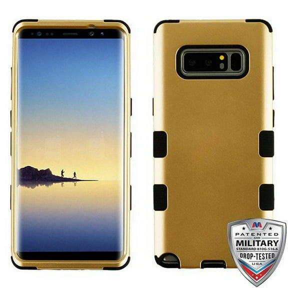 MyBat Titanium Tuff Hybrid Case For Samsung Galaxy Note 8 Gold Black