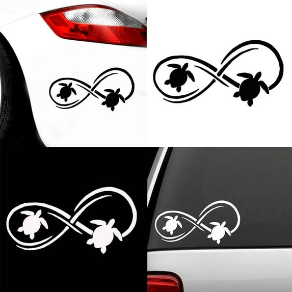 Hevirgo Sea Turtle Pattern Car Vehicle Body Bumper Window Decals Sticker Decoration