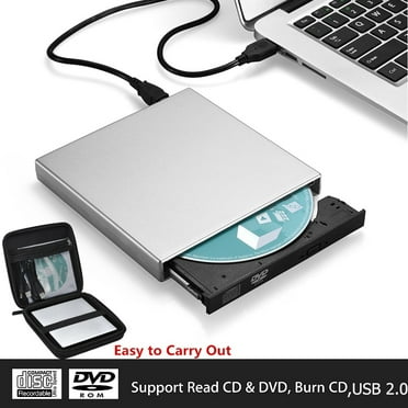 MyBeauty USB 2.0 Slim Writer/Burner/Rewriter/CD ROM External DVD Drive for PC Laptop