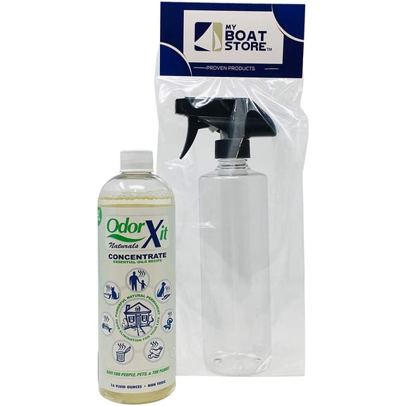 MyBoatStore Odor Xit Odor Eliminator 16 Oz Concentrate Bundle with 16 Ounce Spray Bottle 2 Items