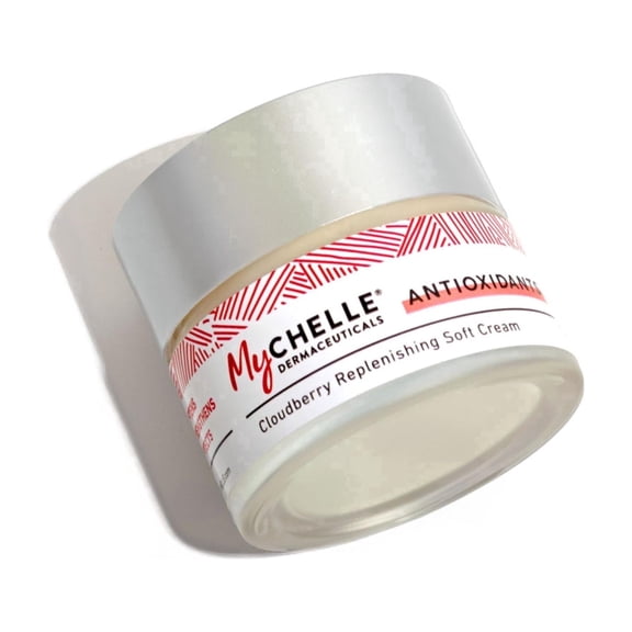 MyCHELLE Dermaceuticals Cloudberry Replenishing Soft Cream (1.2 Fl Oz) - Daily Face Moisturizer with Cloudberry Extract, Vitamin E and Antioxidants - Moisturizes, Nourishes and Strengthens Skin