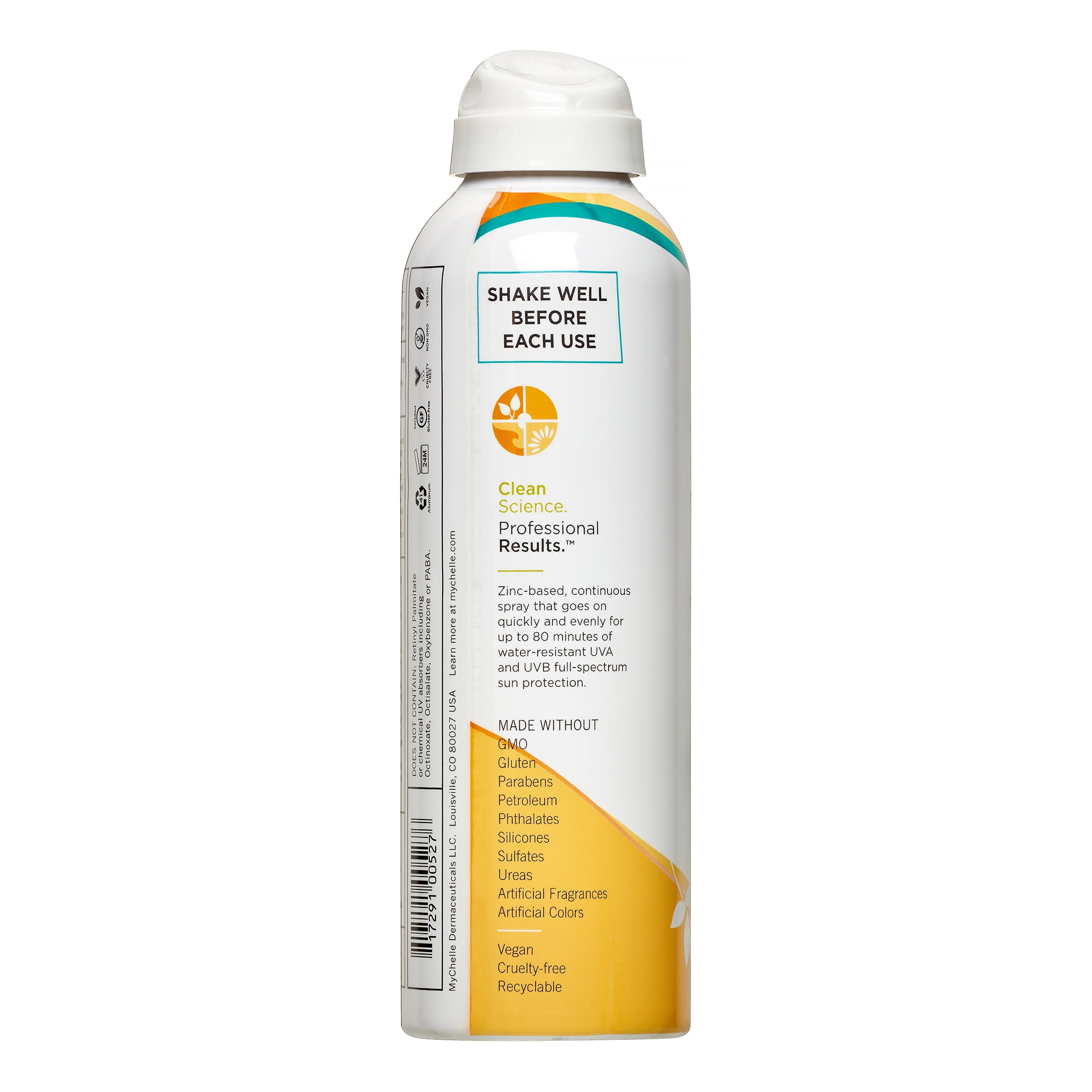 MyChelle Sun Shield Clear Spray SPF 30, 6 Oz