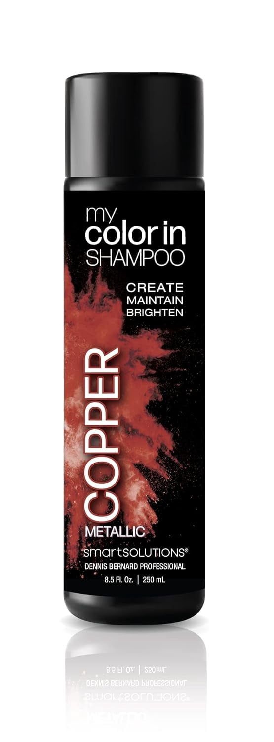 MyColorIn Color Depositing Shampoo (Metallic Copper) - Sulfate & Paraben Free Hair Dye | Made in USA (8.5 Fl Oz)