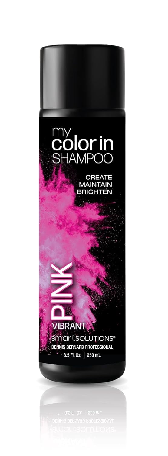 MyColorIn Color Depositing Shampoo (Vibrant Pink) - Sulfate & Paraben Free Hair Dye | Made in USA (8.5 Fl Oz))