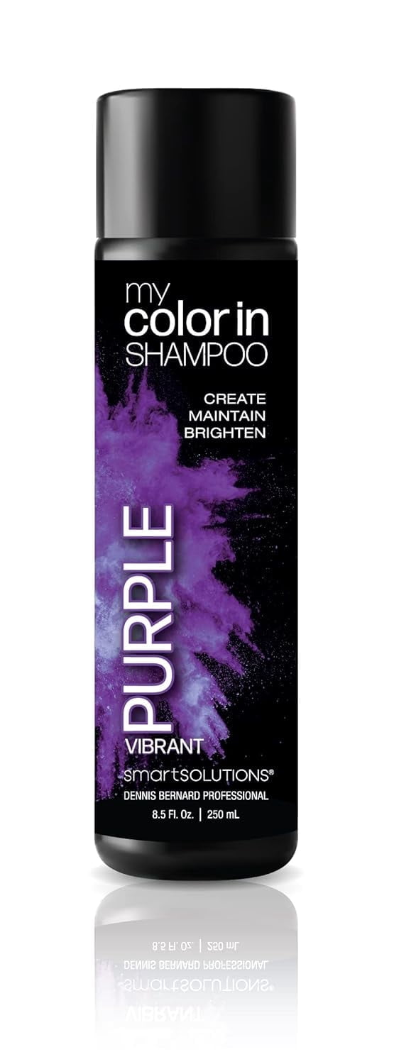 MyColorIn Color Depositing Shampoo (Vibrant Purple) - Sulfate & Paraben Free Hair Dye | Made in USA (8.5 Fl Oz)