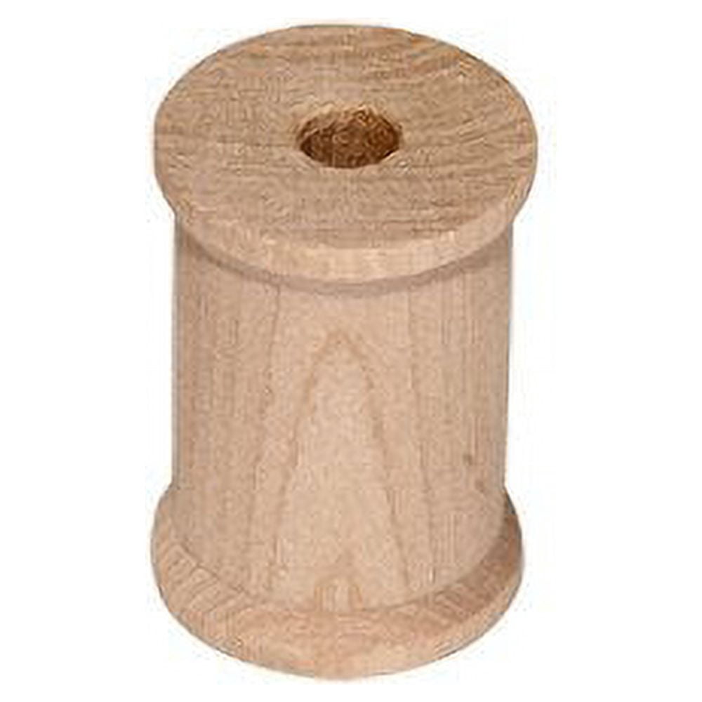 MyCraftSupplies Unfinished Wood Spools 1 x 3/4 inch Set of 100 Made in ...