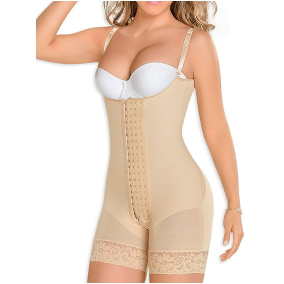 MyD 0083 Fajas Colombianas Reductoras Postpartum Post Pregnancy Girdle for Women Beige XL