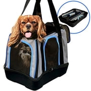 MyDeal Products Pop Up Pet Bag Carrier Crate with Weather Resistant Oxford Material, EVA Molded Bottom, Reinforced Frame Zipper Top and Front for Puppies, Dogs, Kittens, Cats, Rabbits + More!