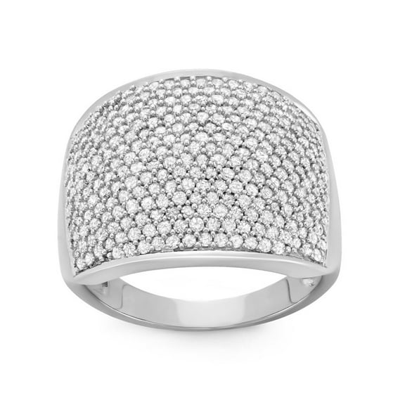 MyDiamondBox 1-1/2 Carat Total Weight (cttw) 10K Diamond Band with White Diamonds - White Gold Bridal Ring for Women (Ring Size: 5)