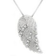 thumbnail image 1 of MyDiamondBox 1/12 CTTW Rhodium Plated Over Sterling Silver Diamond Angel Wing Necklace-Ideal Gift for Women, 1 of 1