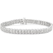 MyDiamondBox 1/2 CTTW White Diamond Tennis Bracelet for Women in Sterling Silver Elegant Classic Fine Jewelry Gift for Anniversary Birthday Wedding Minimalist Secure Clasp Timeless Design Piece
