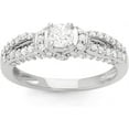 thumbnail image 1 of MyDiamondBox 1 Carat Total Weight (cttw) 14K Wedding Ring with White Diamonds - White Gold Bridal Ring for Women (Ring Size: 8), 1 of 3