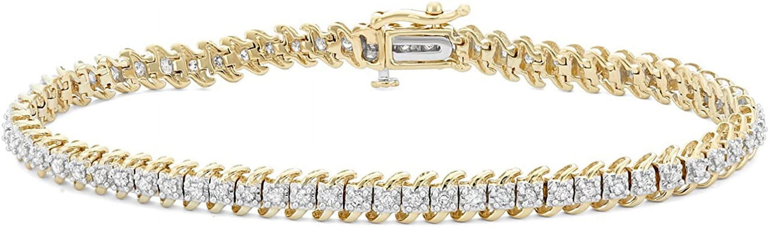 MyDiamondBox 1 Carat Total Weight (cttw) Bracelet - 10K Yellow Gold ...