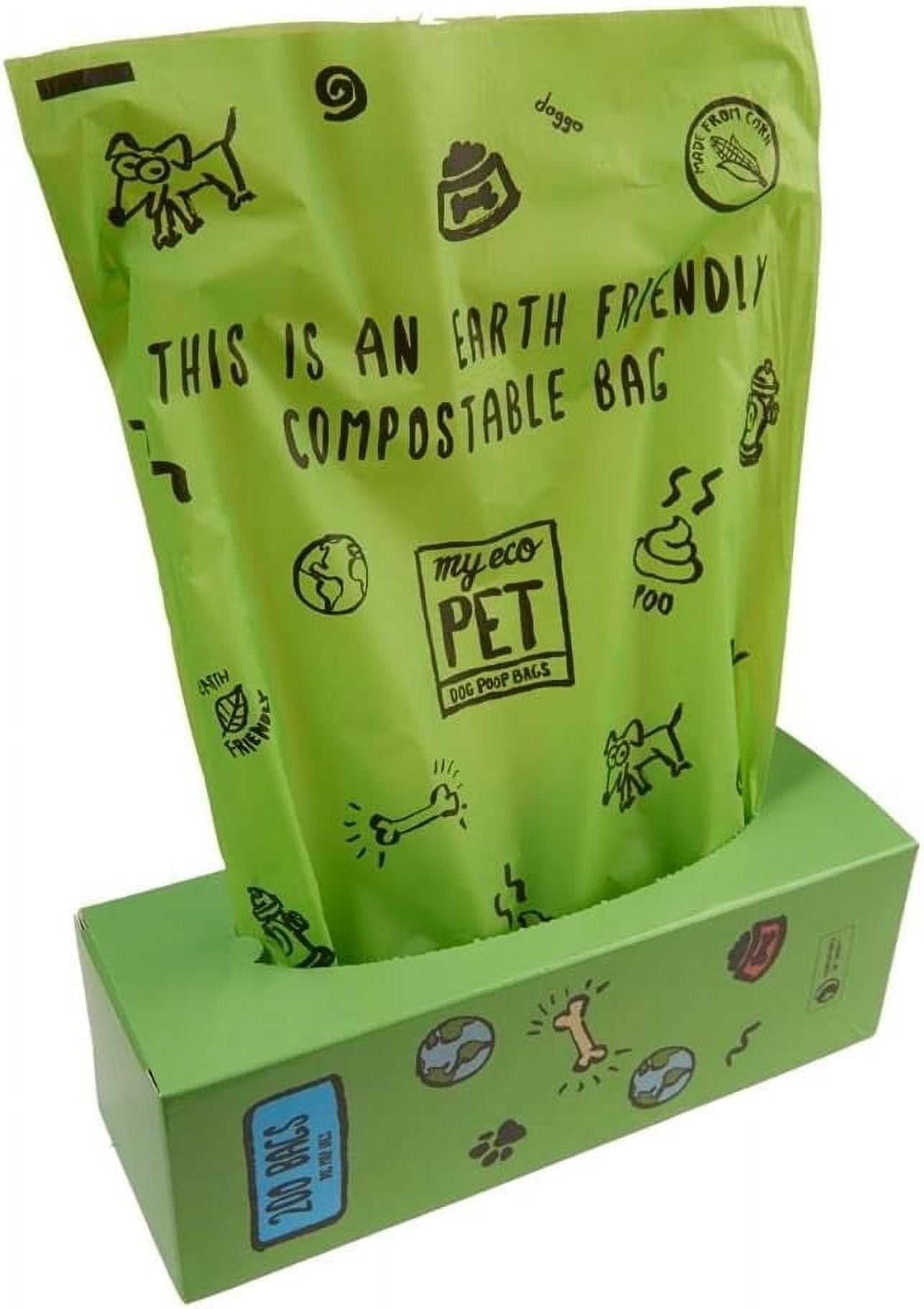 MyEcoPet Compostable Dog Waste Bags, 200 Bags Per Roll