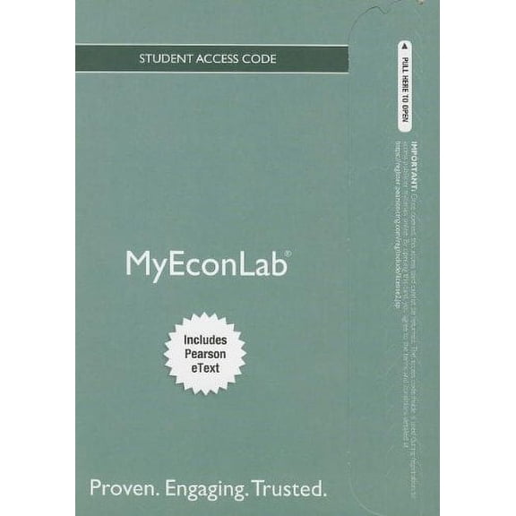 NEW MyLab Economics with Pearson eText -- Access Card -- for Economics Today (MyEconLab (Access Codes))