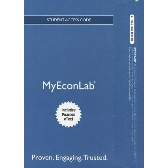 MyEconLab Student Access Code (MyEconLab (Access Codes)), 9780132892360, Paperback, Student