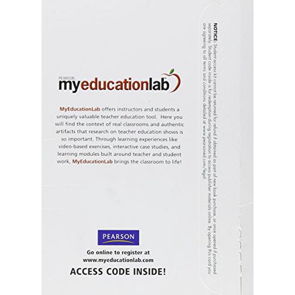 MyEducationLab Student Access Code Card #1 (Paperback)