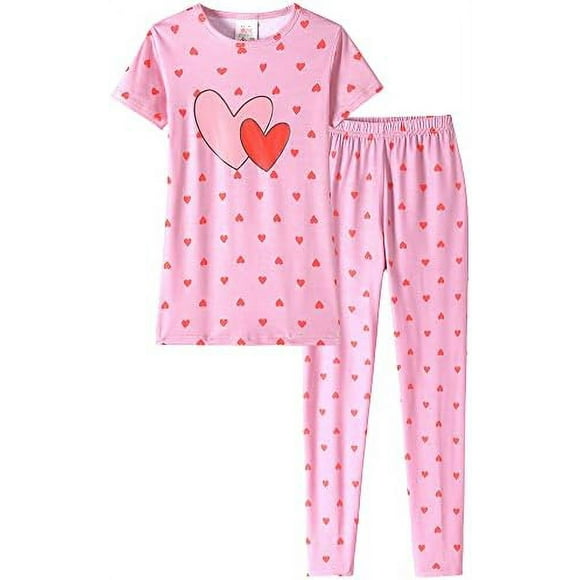 MyFav Children Girl Pajamas Set Soft Comfy Sleepwear Cartoon Pajamas Size 4 to 14 Years