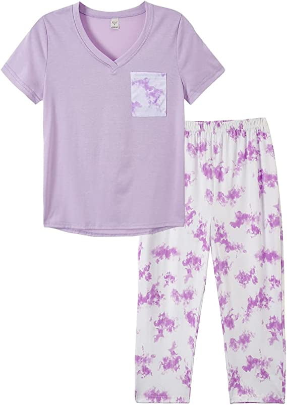 myfav-women-s-capri-pajama-sets-2-piece-top-capri-pants-sleepwear-set